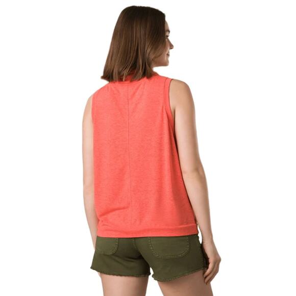 Prana Women's Cozy Up Barmsee Tank Cowl Neck Fresca Heather Lightweight Hemp - Picture 11 of 11